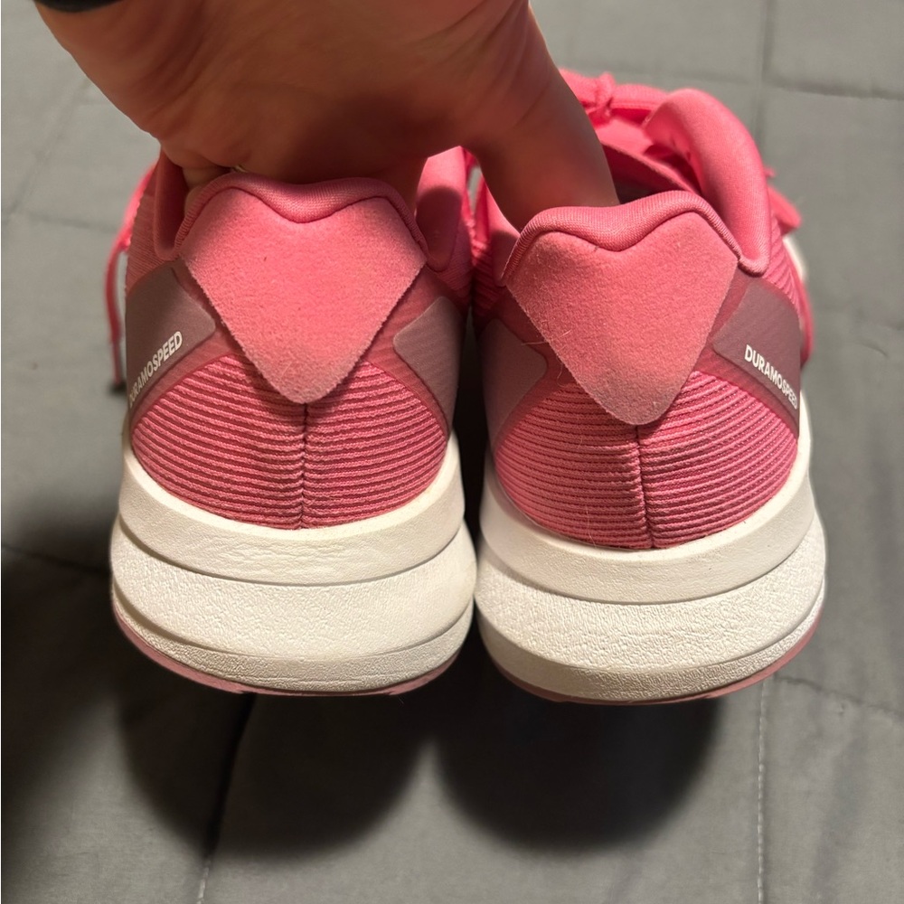 ADIDAS Pink Duramo Speed Athletic Running Shoes Womens Size 9 - Picture 3 of 9